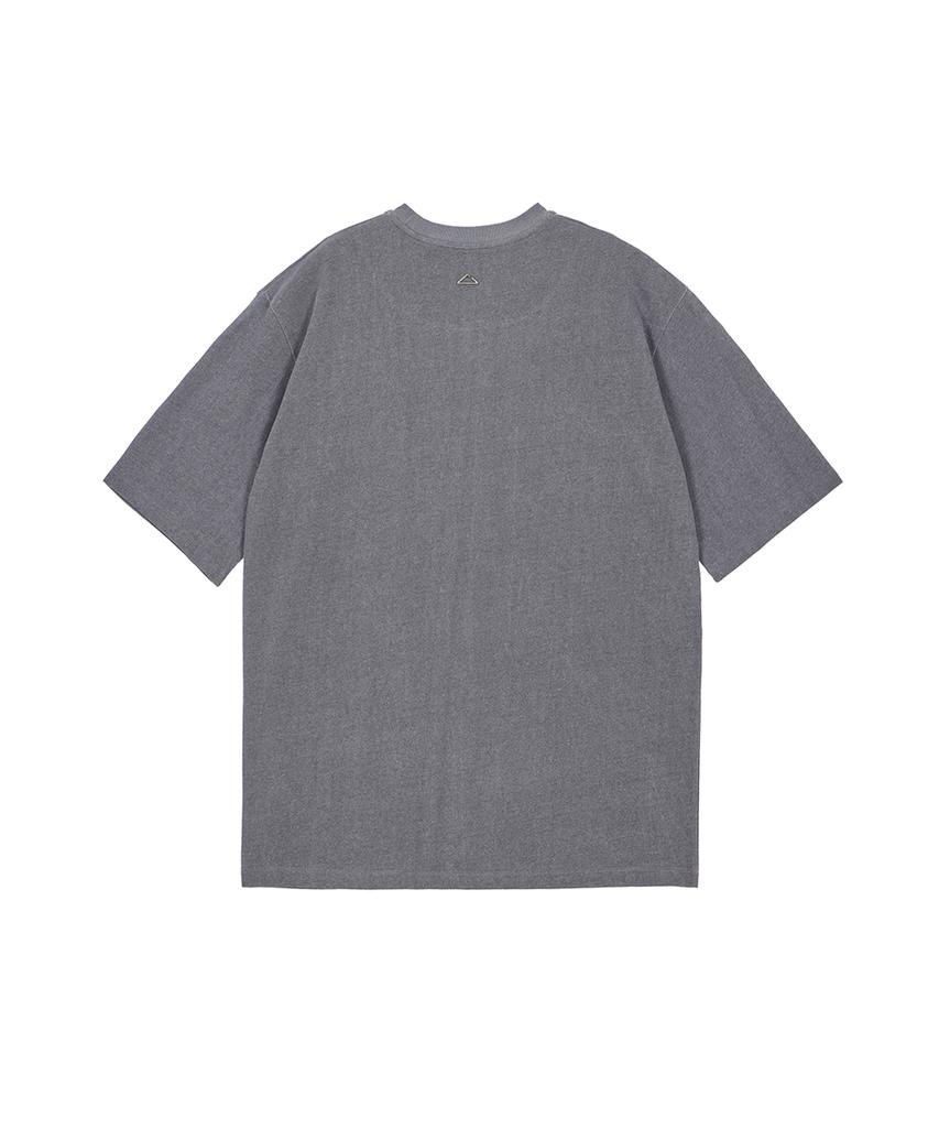 Ahidu Pigment Master Heavy Pocket T-Shirt_Charcoal