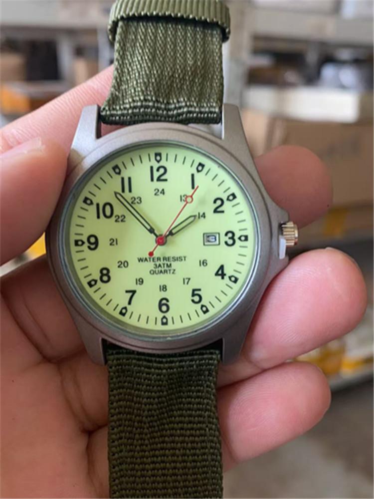 Nylon Strap Men's Watch Calendar Quartz Watch Military Watch