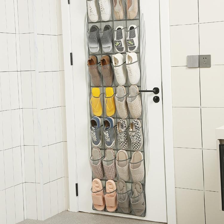 24/28 Grid Shoes Organizer Door Storage Holder Hanging Shoe Rack for Women Men
