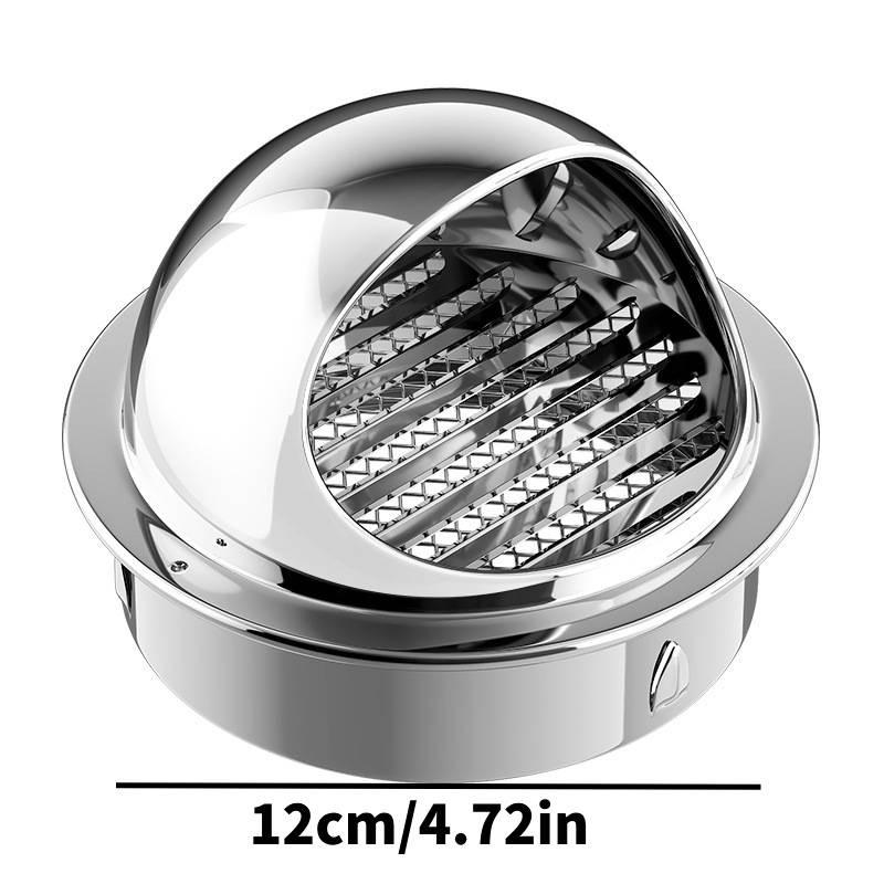 

Наружный колпак для настенного вентиляционного отверстия из нержавеющей стали, дождезащитная крышка, вентиляция, кухонная вытяжка Caliber 12cm/4.72in