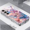 Shiny Butterfly Pattern 2D Phone Case for Samsung S26 S25 S24 S23 S22 S21 S20 A56 A36 A16 Electroplated Glass Protective Cover
