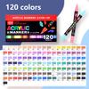36-168 Colors Acrylic Paint Pen Markers Acrylic 0.7mm Tip Paint Markers Set for Wood Rock Painting Canvas Gift DIY Crafts Art