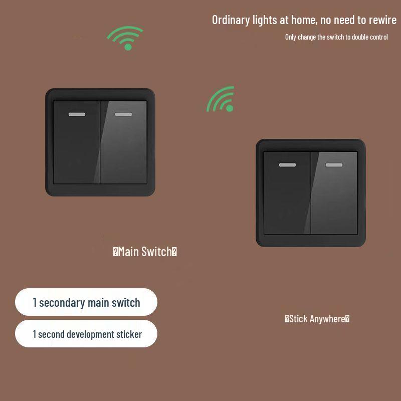 Wireless Smart Remote Master-Slave Light Switch 220V – Easy Installation