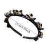 Twinkle Elegant Hair Bands with Clips Sweet Shiny Women Butterfly Hair Hoop Hair Weaving Tool Plastic Hairband Ball