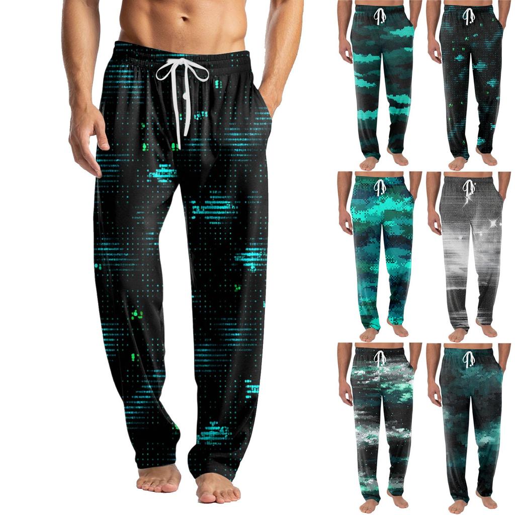 Ανδρικό Πλεκτό Μόδα Print Τσέπη Casual Παντελόνι Παντελόνι Πιτζάμας