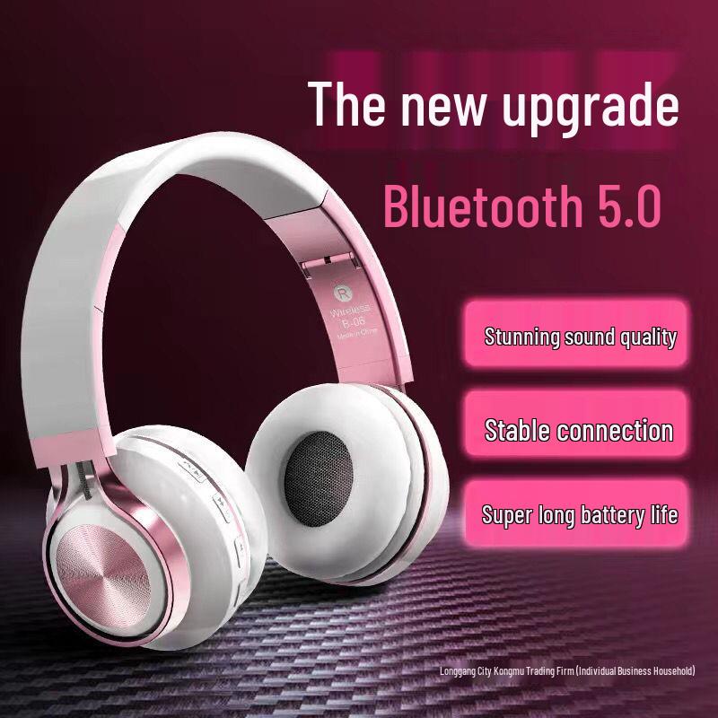 Ultra-Long Standby Over-Ear Bluetooth Headphones with High-Quality Sound, Compatible with All Mobile Phone Brands