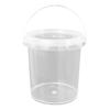10Pcs Plastic Drink Buckets with Lids And Handles Party Cups for Cocktails Ice Cream Snacks Reusable Food Containers for Summer Beach Bar Beer