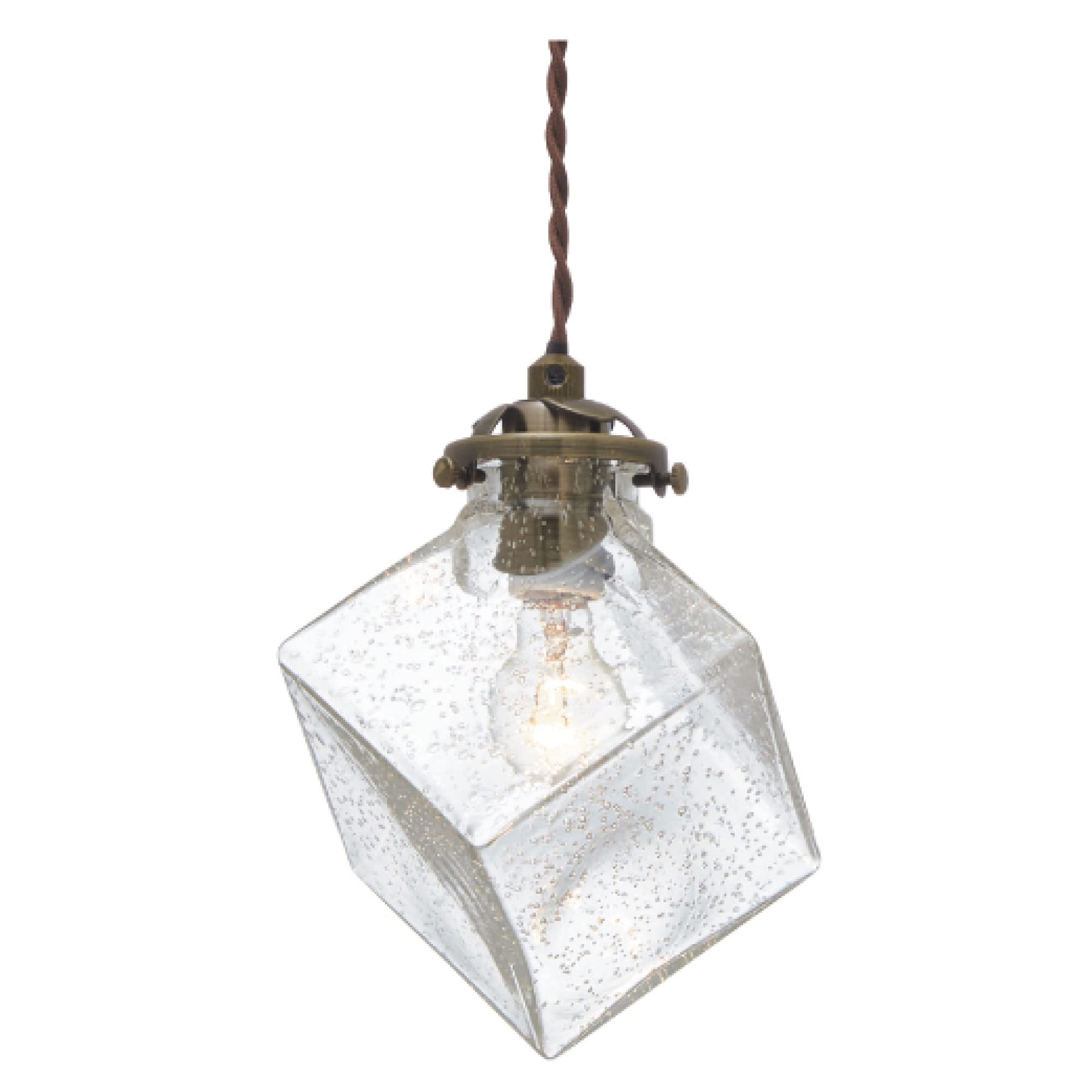 

Interform Quadrato Pendant Light LT-2656BU (Bulb not included, sold separately) Bubble Glass Antique