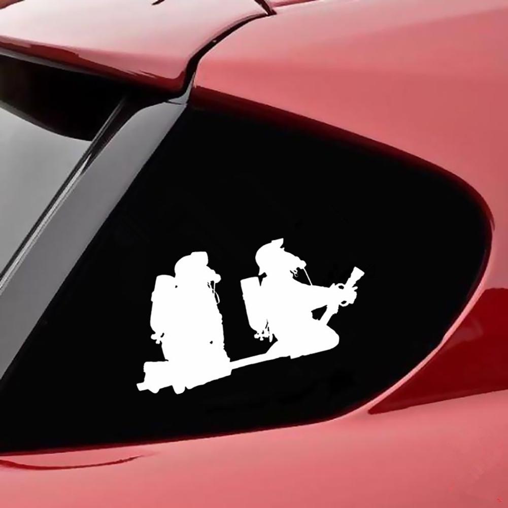 Dekor exteriéru auta Cartoon Hasič PET Reflexní nálepka Samolepka na auto Vodotěsné lepidlo Dekor Autodíly