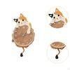 Clock Decorative Cute Non Ticking Swinging Tail Silent for Bedroom Office Living Room Indoor
