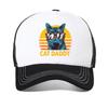 Pew Pew Madafakas Hut Herren Neuheit Lustige Katze Baseballkappe Vintage Sommer cool Netz Atmungsaktiv Trucker Cap