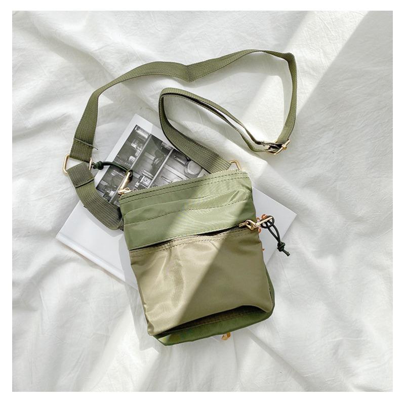 

Mini bag messenger bag women s simple nylon change mobile phone bag women s versatile single shoulder small square bag women зелёный