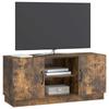 TV Cabinet Smoked Oak 102 x 34.5 x 47 cm Particleboard
