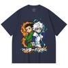 230 Gsm 100% Cotton HXH V7 Gon Killua Print Unisex Heavy Cotton T Shirt
