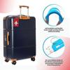 5Pcs Flexible Silicone Luggage Tags Travel ID Card Sleeve Trolley Case Labels