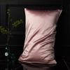 European Style Pure Mulberry Silk Double-Sided Pillowcase, Solid Color, Envelope Style, Beauty Pillowcase.
