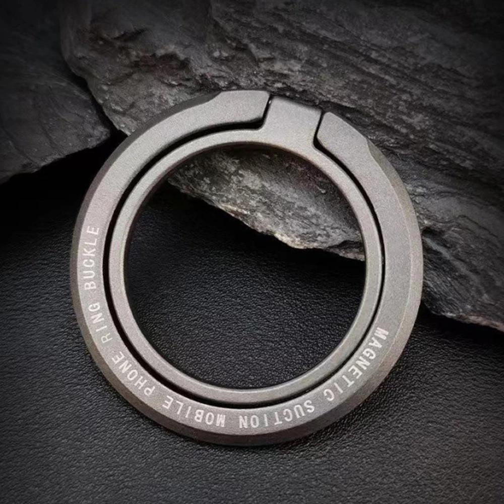 

Removable MagSafe Magnetic Ring Holder - Strong Grip & Finger Stand for Phones, Enhanced Magnet for Secure Wireless Charging сірий