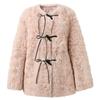 Sancai Women's 2025 Winter Faux Fur Toggle Coat