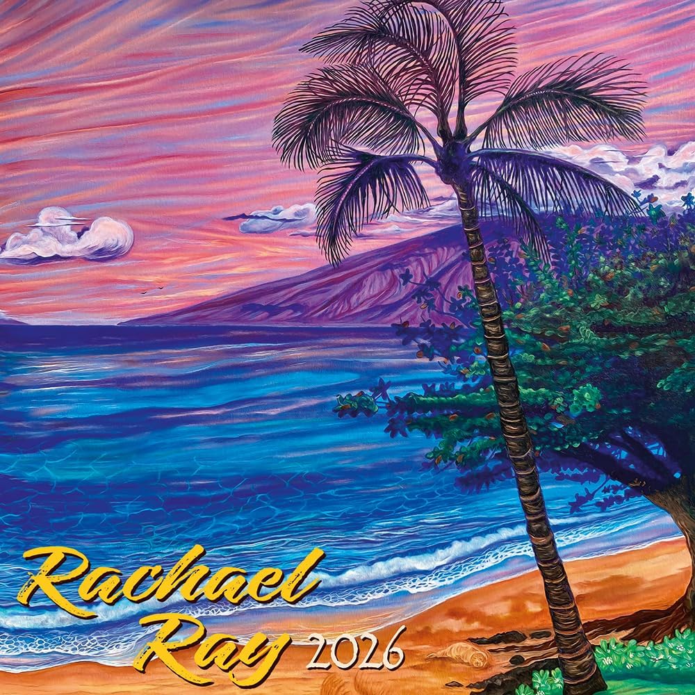 Deluxe Wall Calendar 2026 Experience Aloha - Wall Art of Rachael Ray - 2026 Wall Calendar 12 Month by Pacifica Island Art