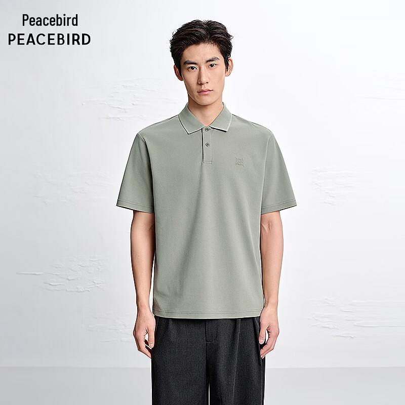 

PEACEBIRD Men s Cotton Blend Polo Shirt BACOG223Y XL