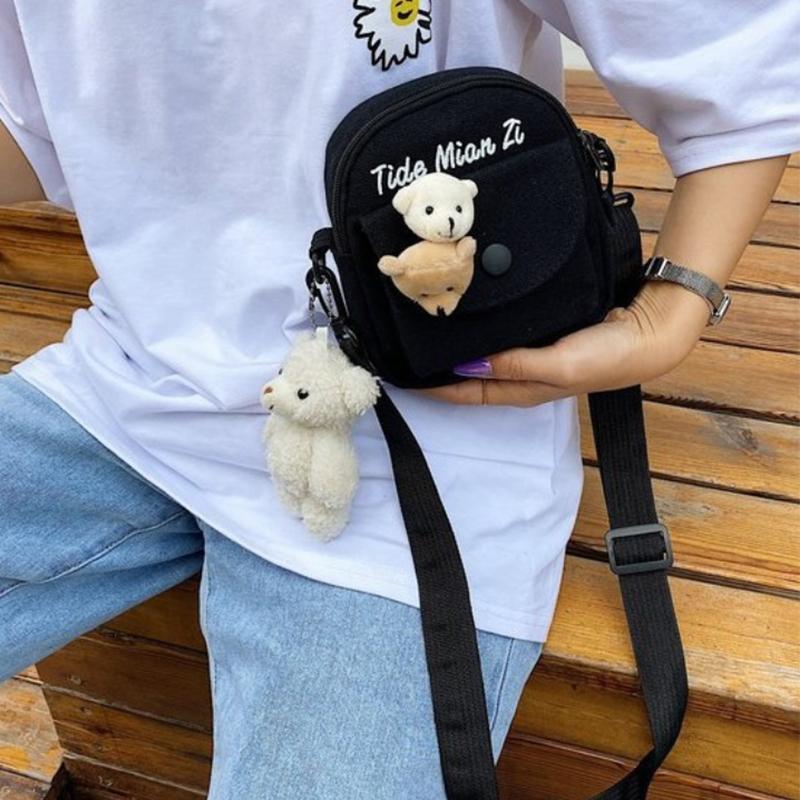 Bags For Women Fashion Mini Shoulder Messenger Bags Female Simple Street Crossbody Canvas Bag Mountaineering Bag Christmas Gifts