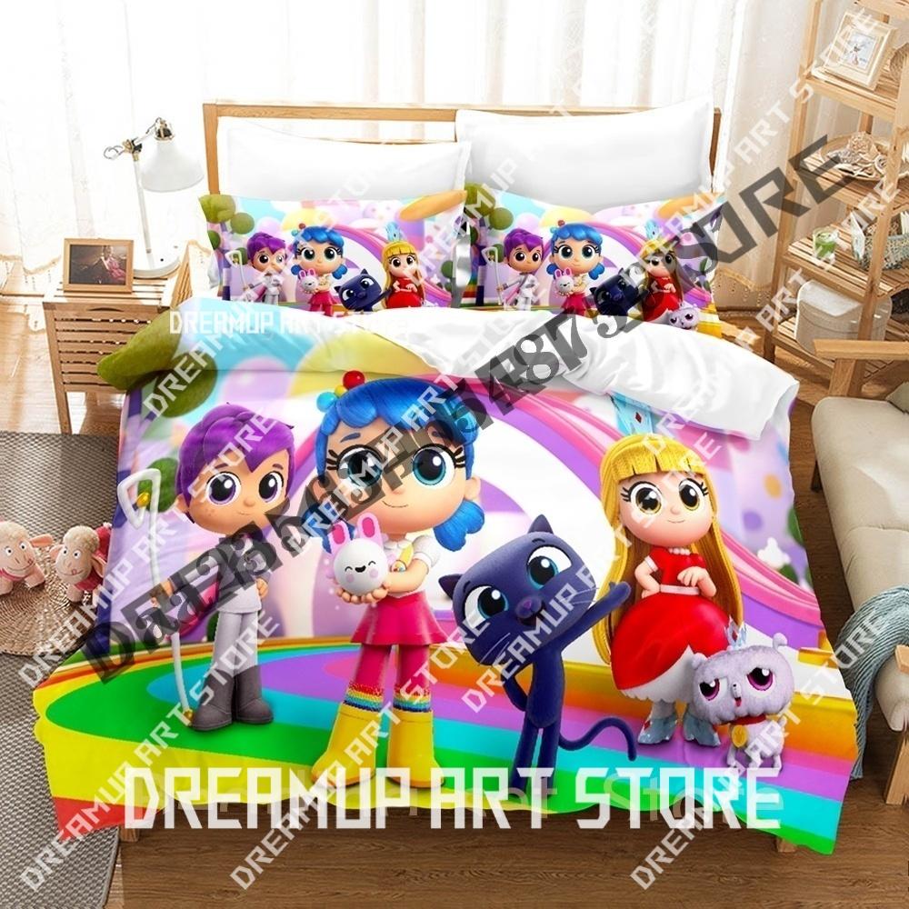 3D Print True and the Rainbow Kingdom Bedding Set Twin Queen King Full Size Duvet Cover Pillowcase Bed Boys Girls Adult