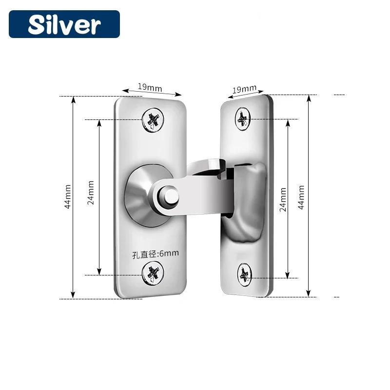 90 Degree Door Lock Flip Latch,304 Stainless Steel Door Lock Bolt Latches,Safety Doors Buckles,Rigth Angle Locking Door Hasp