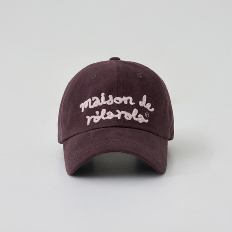 ROLAROLA MAISON DE ROLA EMBROIDERY CAP WINE