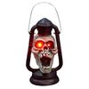 Retro Style Skull Head Light Handheld Skeleton Head Light Halloween Decoration With Handle For Home And Outdoor Parties