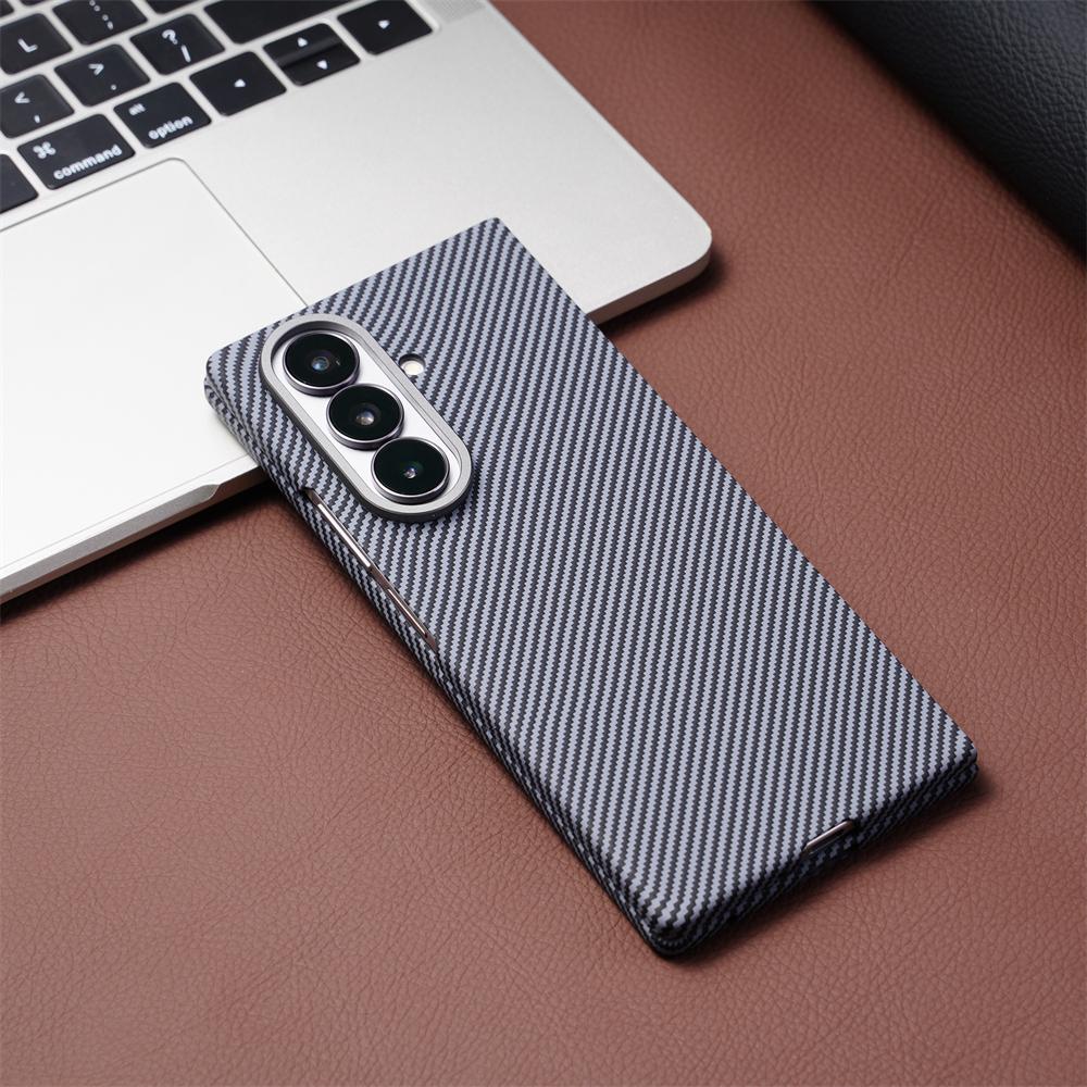 Per Samsung Galaxy Z Fold 7 Pellicola Protettiva in Vetro Temperato Custodia con Motivo in Fibra di Carbonio Per Copertura Magnetica Magsafe Z Fold 6 5 4 3
