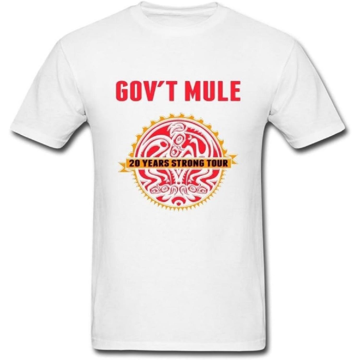 SUNRAIN Men s Govt Mule Band T Shirt XXXL XXXXXL белый