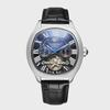 CASENO Star Tourbillon Automatikuhr: Mondphase, Monat und Datum, 100 m wasserdicht