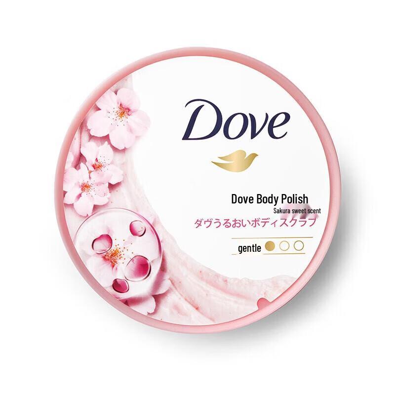 DOVE Cherry Blossom Exfoliating Scrub & Shampoo Set