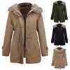 Women's Cotton Padded Winter Down Coat Jacket Thicken And Warm Long Parka For Cold Weather