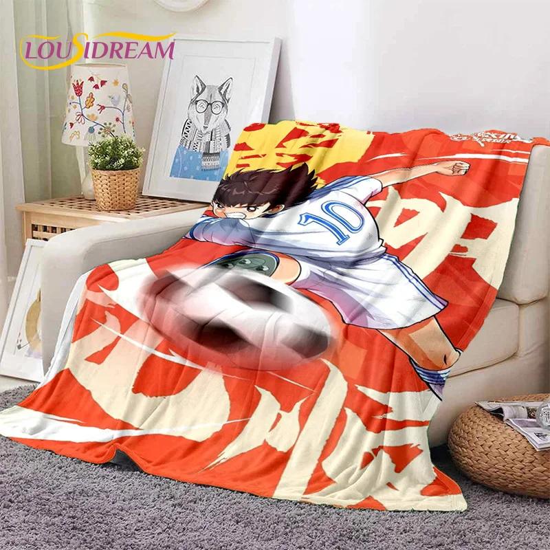 Cartoon Captain Tsubasa Football Soft Flannel Blanket for Beds Bedroom Sofa Picnic,Throw Blanket for Cover Outdoor Leisure Gift