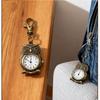 Alloy Clock Keychain Small Mini Hanging Watch Vintage Pocket Watch