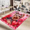1PC dog, flowers Carpet Ultra Soft, Thick & Absorbent, Non Slip Machine Washable Mat for Entryway