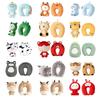 Multifunctional Cartoon Penguin Whale Protection Neck Fluffy Pillows U Shaped Travel Pillow