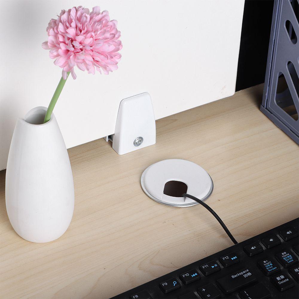 35/50mm Practical Cable Clamp Office Organizer Computer Grommet Wire Hole Cover Line Box Desk Table Cable Fastener