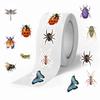 500 Pictures/roll Roll Sticker Hot-selling Tape Small Insect Expression Handbook Material Decorative Envelope Seal Sticker