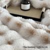 Double-Sided Thickened Tuscan Imitation Rabbit Fur Fleece Blanket for Sofa or Office Nap