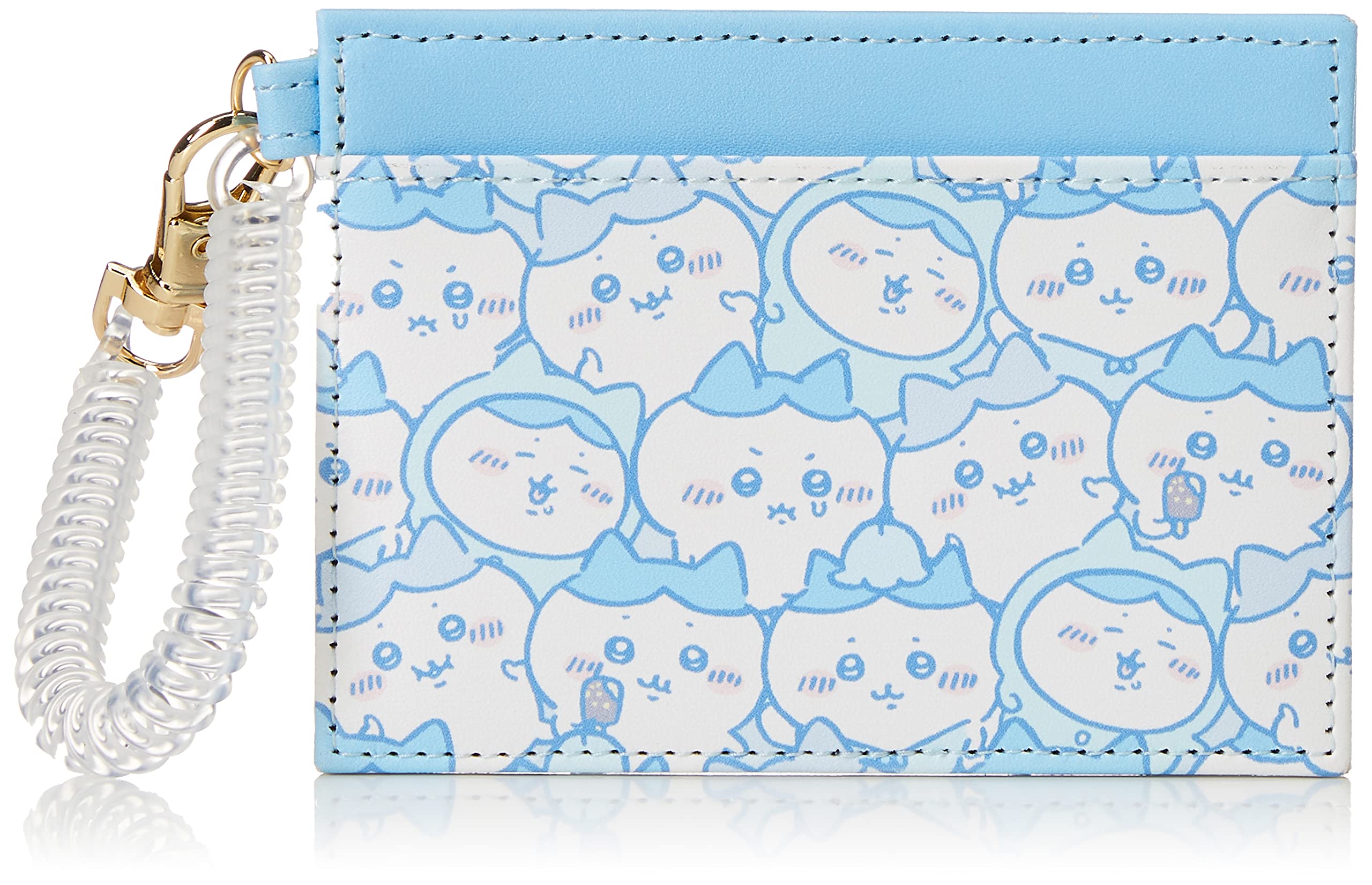 

Chiikawa Pass Card Synthetic Coil High Hachiware Case, Case, Leather, Mini, Small, Strap, Chain, Thin, Women s, Men s, College, School, Commuting,