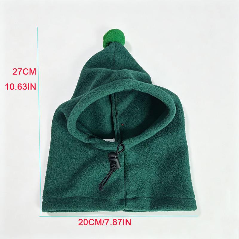 Dog Winter Hat, Doggie Flannel Hat Pet Christmas Winter Warm Caps Cute Accessories Neck Ear Warmer Pullover Hood Warm Scarf