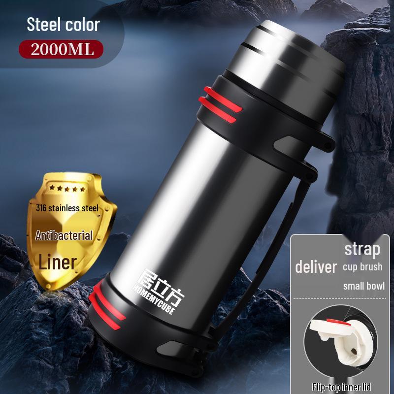 Large Capacity Stainless Steel Thermal Mug for Outdoor and Car Travel