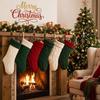 Santa Claus Christmas Hanging Sock Cable Xmas Tree Hanging Decoration Candy Gift Bag Holiday Party