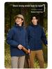 Unisex Windproof Waterproof 3-in-1 Logo Windbreaker Jacket with Detachable Coat for Couples