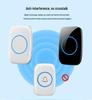 Universal Wireless Doorbell with 60 Ringtones - Compatible with UK, EU, US, AU Standards
