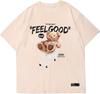 T-shirt Grafiche Oversize Aelfric Eden da Uomo Streetwear Casual Top Estivi T-shirt Unisex