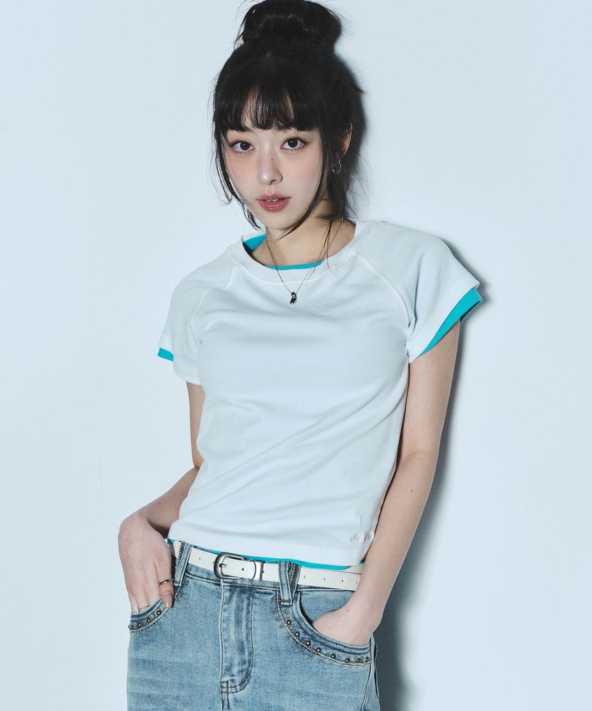 Nigaennikol Soft Raglan Top_Blue