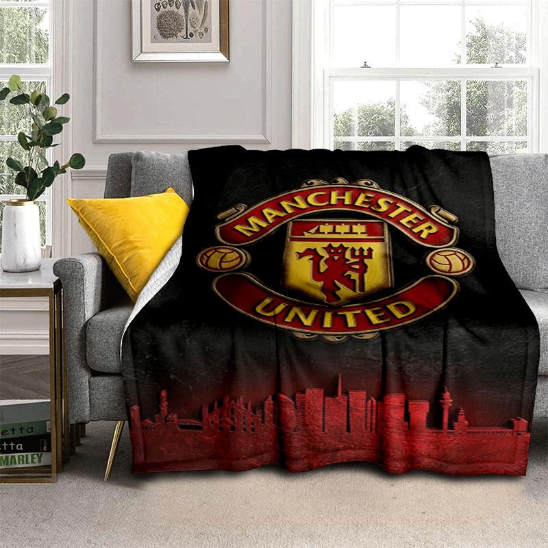 Manchester Logo 3D Wallpapers Android Apk Download Blanket Home Decor Suitable For All Seasons Air Conditioning Blanket Machine Washable